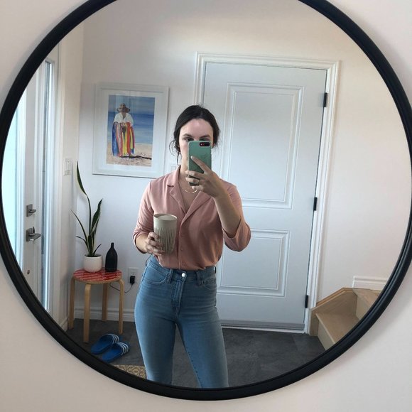 *Gap Blue Raw Hem Skinny High Rise Jeans - Picture 1 of 6